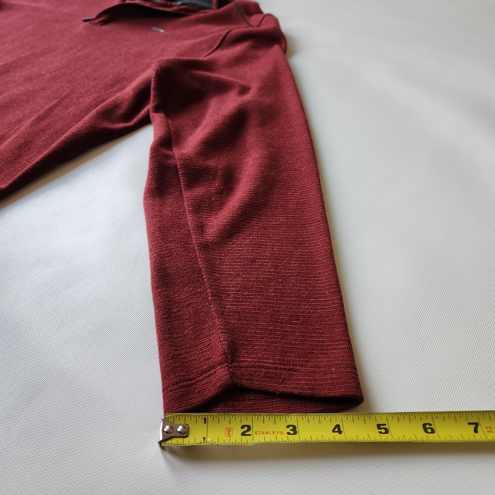 Mens Calvin Klein Red Knit Sweater Pullover - Picture 11 of 14